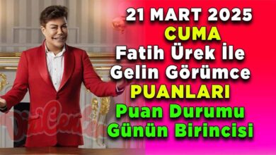 21 Mart Cuma Fatih Ürek ile Gelin Görümce Puanları Puan Durumu Günün Birincisi