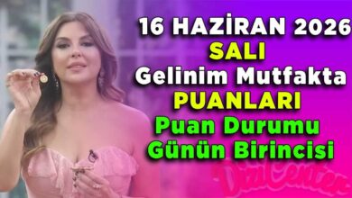 16 Haziran Salı Gelinim Mutfakta Puanları Puan Durumu Günün Birincisi